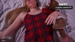 X-Mas SURPRISE: Stepsis Wakes with BROTHER'S DICK Pumping Her Mouth...