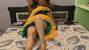 Sexy Saree Stepaunty Fucked Hard by Husband