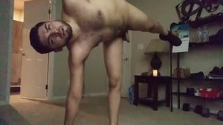 pumped up Masculine Doing Yoga unclothed Chaturbate cam Model