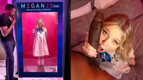 Petite Teen M3Gan Gets Destroyed by Big Black Cock - Halloween Cosplay BBC Special