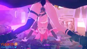 Zenless Zone Zero Nicole Pounded from Behind Then Leaks Cum (Bottom View)