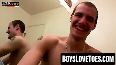 Hot & Sweaty Footjob Session With A Sex God
