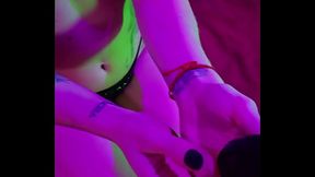 Cum slut gets her feet wet part 1