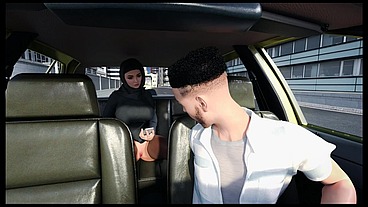 Esra in Istanbul [ Cuckold Hentai Game PornPlay] Ep.1 Arab exhibitionist woman caught without panties in the taxi