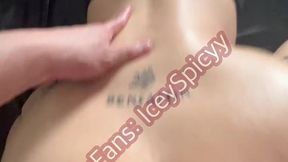 POV Oiled up doggy creampie
