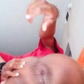 Black boy loves showing his asshole on camera