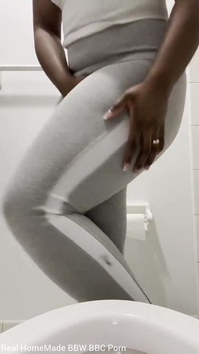 Pissing My Self Wear Grey Leggings