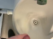 Got hard at work needed to wank