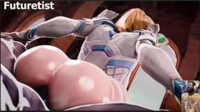 Kiriko Deepthroats the Fuck Out of a Hard Cock While She Gets Her Bald Pussy Sucked on, Fat Ass Emma Frost Anal Fucked by Venom