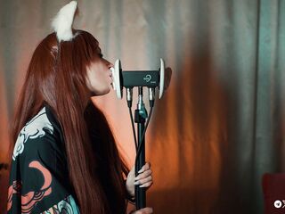 ASMR colspay Fox Licks your ears (soaked licking 3Dio) ?