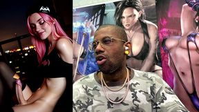 transgender super hero jerking off and cumming all over her face and body, ai generated