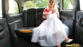 Slutty busty bride Tara Spades hard fucked in the old taxi