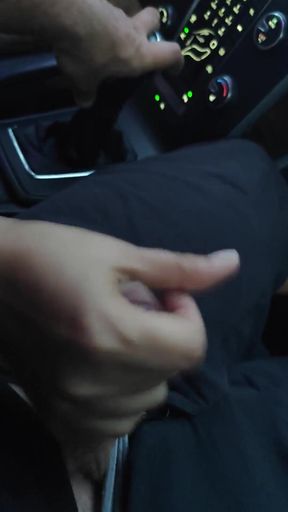 Handjob Risky Car Play - Real Couple