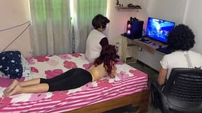 Teen sweetheart ravaged by her boyfriend's BFF during intense NTR session