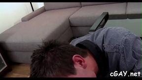 Sophisticated homosexual dude is enjoying deep anal poundings