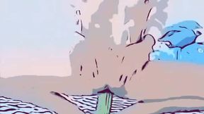 Benny plays with toy