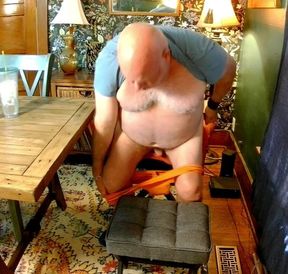Quick Jerk in Orange Jock
