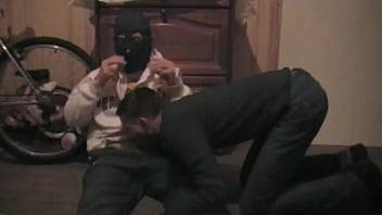 innocent french twnk used rough by gangster with mask