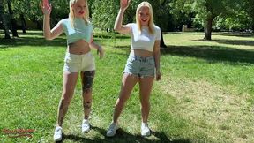 mr. texas has a huge b-day gift to blondes greta foss & vera jarw!
