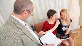 Dirty old teacher getting his treat