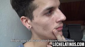 LecheLatinos.com - Latino Angel pinned and ravaged at the wall