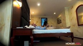 18 year old Filipina hooker fucks a big dick foreigner