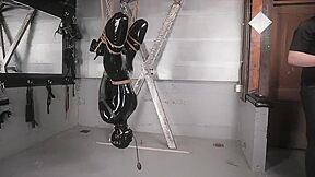 Breathplay And Whipping In Latex