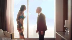 ”Tatted girl Rocky Emerson is always ready for a hard shaft”