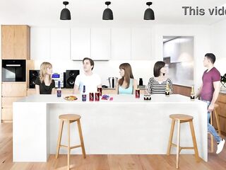 Poker of undresses with my step cousins (Part 1)