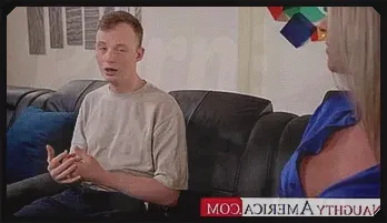 Blonde MILF Vickie & Jimmy Michaels: Wild Couch Cumshot