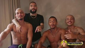 Uncircumcised King - Slick Muscle Large Manhood Pokes Furry Meaty Booty Without a condom - Free-for-all Movie