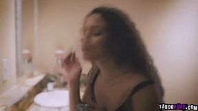 Horny brunette wife Liv Revamped gets fucked and double creampied