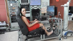 Violet Takes Her First Drive in the Simulator (MP4 - 720p)