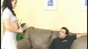 Teen finger fucks herself while getting spanked