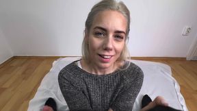 Nestys Sultry Stockings Footjob & Heels Tease