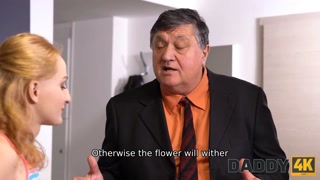 DADDY4K. Old man is prepared for hookup with his future daughter-in-law