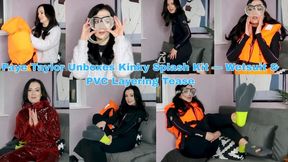 Faye Taylor Unboxes Kinky Splash Kit — Wetsuit & PVC Layering Tease - MP4 720