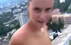 Slutty teenage chick gets her mouth full of cum