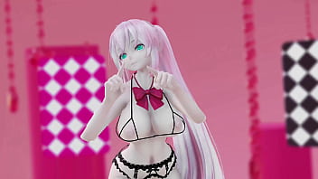 Megurine Luka Hentai Vocaloid Nude Dance Rabbit Hole Song MMD 3D Clear Blue Eyes (CLIP)