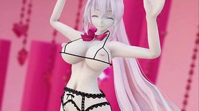 Megurine Luka Hentai Vocaloid Nude Dance Rabbit Hole Song MMD 3D Clear Blue Eyes (CLIP)
