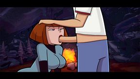 Amity park grab and hard fuck in forest