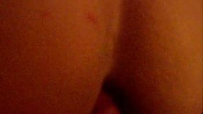 I'm drilling lewd Bulgarian whore's holes from behind on my cam