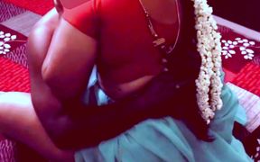 My Hot Stepsister in Law in Saree Blouse Stroking & Riding My Hard Cock