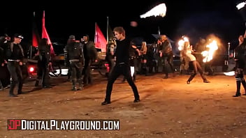 DIGITALPLAYGROUND - Veronica Rodriguez And Stevie Shae Share Intimate Pussy Licking Moments By The Fire