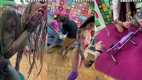 anal pornstars on set - 3 days production - behind the scenes with goth sluts