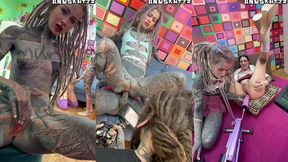 anal pornstars on set - 3 days production - behind the scenes with goth sluts