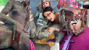 anal pornstars on set - 3 days production - behind the scenes with goth sluts