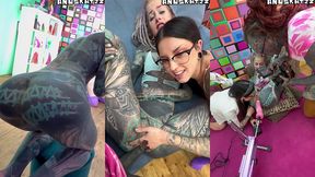 anal pornstars on set - 3 days production - behind the scenes with goth sluts