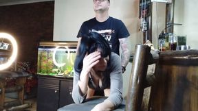 Trying to Enjoy a Rubber Dick.