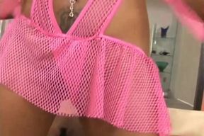 Ebony with big ass gets fucked hard by huge cock